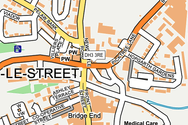 DH3 3RE map - OS OpenMap – Local (Ordnance Survey)