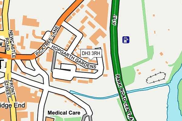 DH3 3RH map - OS OpenMap – Local (Ordnance Survey)