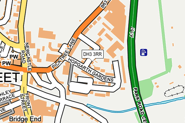 DH3 3RR map - OS OpenMap – Local (Ordnance Survey)