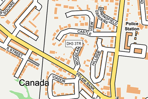 DH3 3TR map - OS OpenMap – Local (Ordnance Survey)