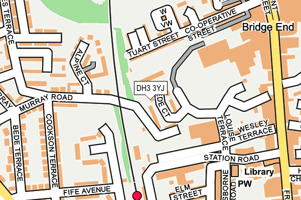 DH3 3YJ map - OS OpenMap – Local (Ordnance Survey)