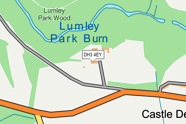 DH3 4EY map - OS OpenMap – Local (Ordnance Survey)