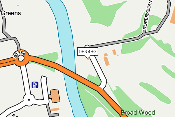 DH3 4HG map - OS OpenMap – Local (Ordnance Survey)