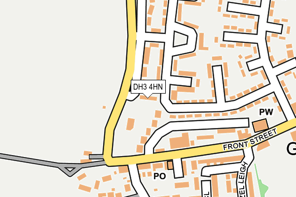 DH3 4HN map - OS OpenMap – Local (Ordnance Survey)