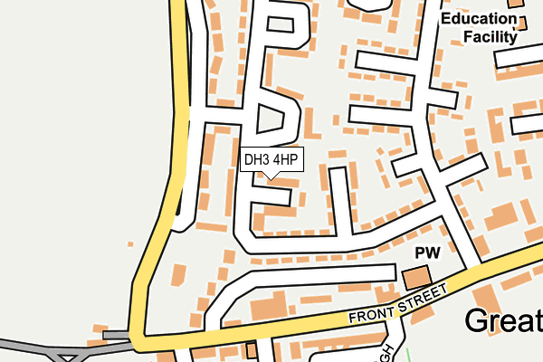 DH3 4HP map - OS OpenMap – Local (Ordnance Survey)