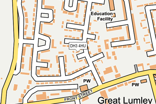 DH3 4HU map - OS OpenMap – Local (Ordnance Survey)