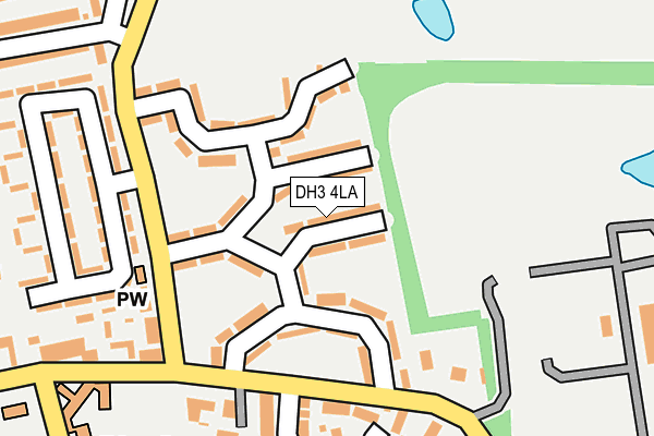 DH3 4LA map - OS OpenMap – Local (Ordnance Survey)