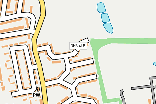 DH3 4LB map - OS OpenMap – Local (Ordnance Survey)