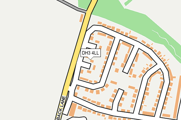 DH3 4LL map - OS OpenMap – Local (Ordnance Survey)