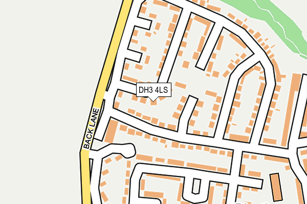 DH3 4LS map - OS OpenMap – Local (Ordnance Survey)
