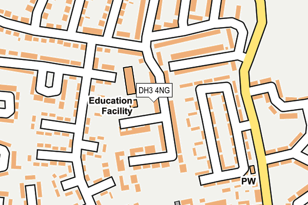 DH3 4NG map - OS OpenMap – Local (Ordnance Survey)