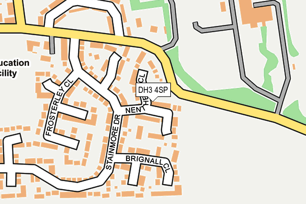 DH3 4SP map - OS OpenMap – Local (Ordnance Survey)