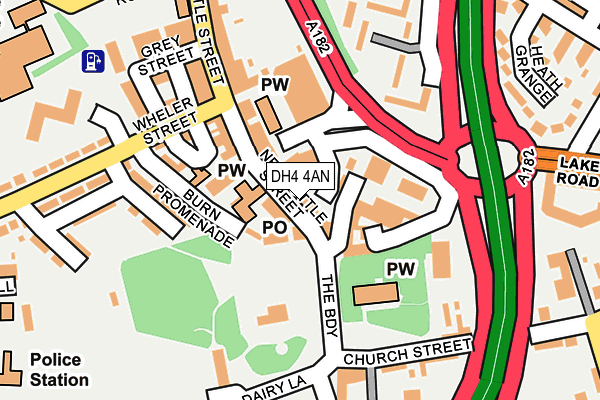 DH4 4AN map - OS OpenMap – Local (Ordnance Survey)
