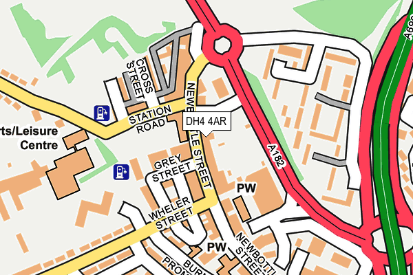 DH4 4AR map - OS OpenMap – Local (Ordnance Survey)