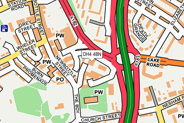 DH4 4BN map - OS OpenMap – Local (Ordnance Survey)