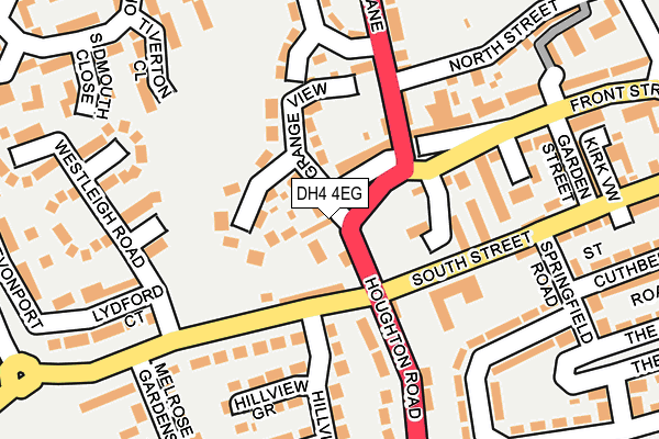 DH4 4EG map - OS OpenMap – Local (Ordnance Survey)