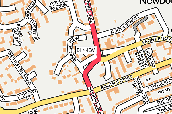 DH4 4EW map - OS OpenMap – Local (Ordnance Survey)