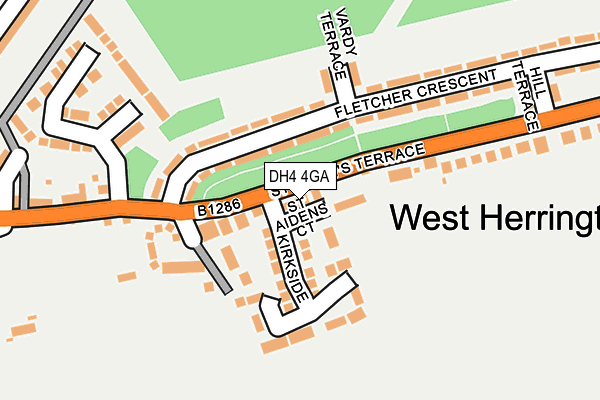 DH4 4GA map - OS OpenMap – Local (Ordnance Survey)