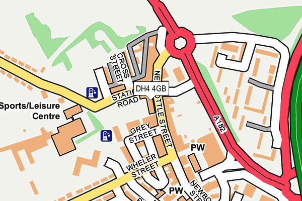 DH4 4GB map - OS OpenMap – Local (Ordnance Survey)