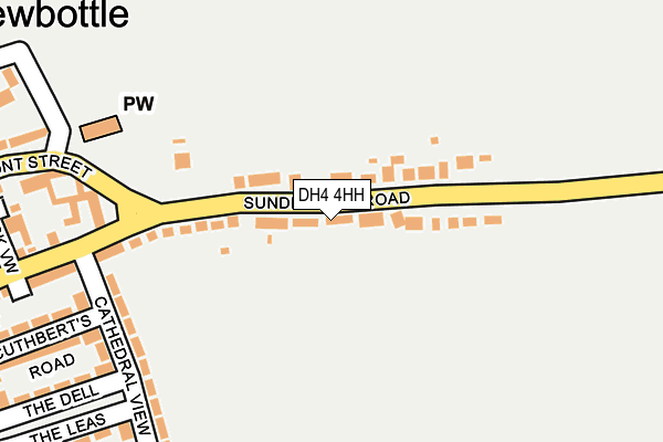 DH4 4HH map - OS OpenMap – Local (Ordnance Survey)