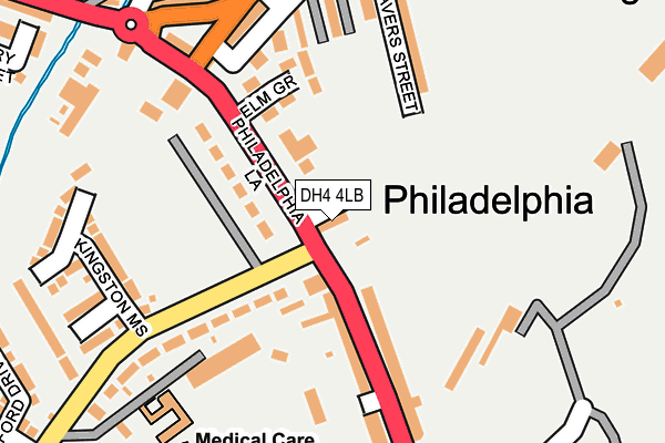 DH4 4LB map - OS OpenMap – Local (Ordnance Survey)