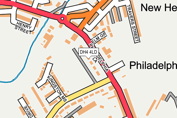 DH4 4LD map - OS OpenMap – Local (Ordnance Survey)