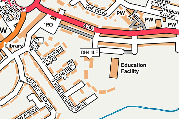 DH4 4LF map - OS OpenMap – Local (Ordnance Survey)