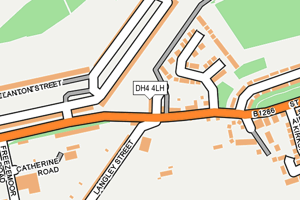 DH4 4LH map - OS OpenMap – Local (Ordnance Survey)