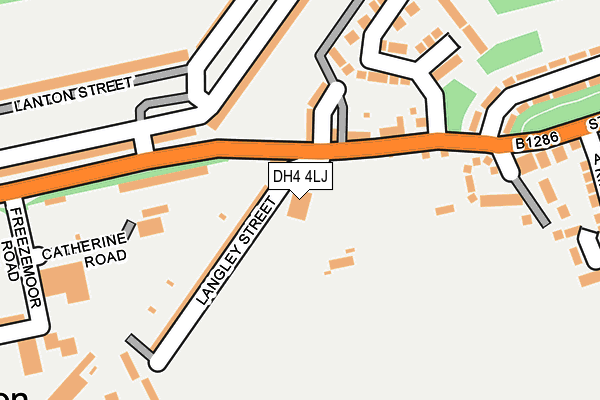 DH4 4LJ map - OS OpenMap – Local (Ordnance Survey)