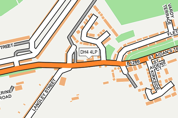 DH4 4LP map - OS OpenMap – Local (Ordnance Survey)