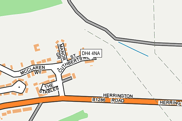 DH4 4NA map - OS OpenMap – Local (Ordnance Survey)