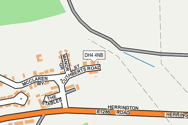 DH4 4NB map - OS OpenMap – Local (Ordnance Survey)