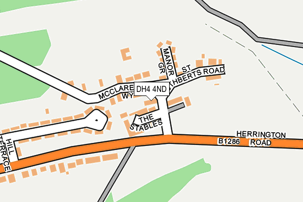 DH4 4ND map - OS OpenMap – Local (Ordnance Survey)