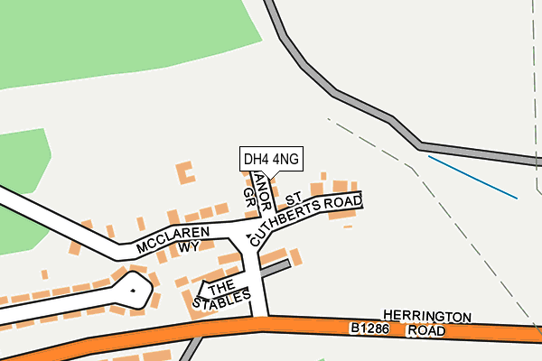 DH4 4NG map - OS OpenMap – Local (Ordnance Survey)