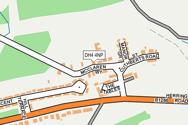 DH4 4NP map - OS OpenMap – Local (Ordnance Survey)