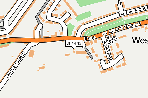 DH4 4NS map - OS OpenMap – Local (Ordnance Survey)