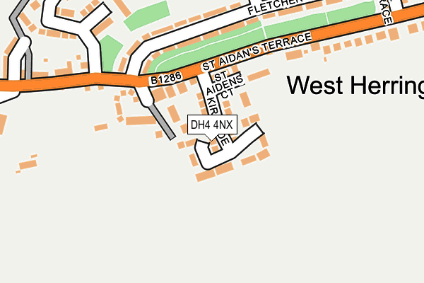 DH4 4NX map - OS OpenMap – Local (Ordnance Survey)