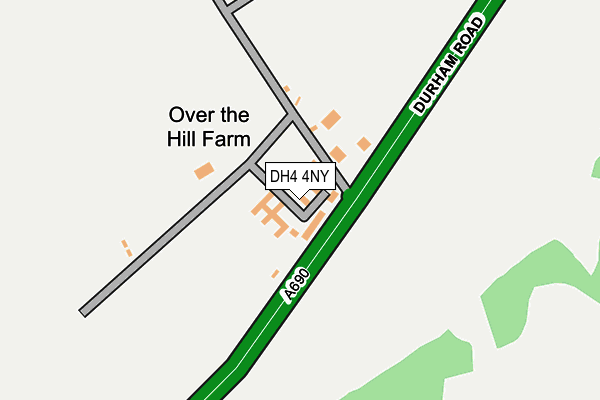 DH4 4NY map - OS OpenMap – Local (Ordnance Survey)