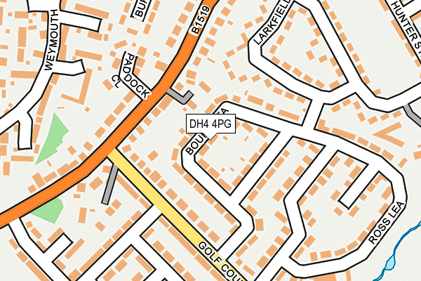 DH4 4PG map - OS OpenMap – Local (Ordnance Survey)