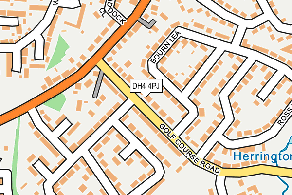 DH4 4PJ map - OS OpenMap – Local (Ordnance Survey)