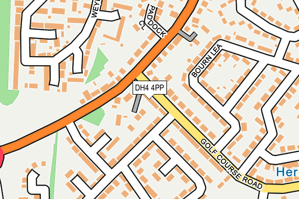 DH4 4PP map - OS OpenMap – Local (Ordnance Survey)