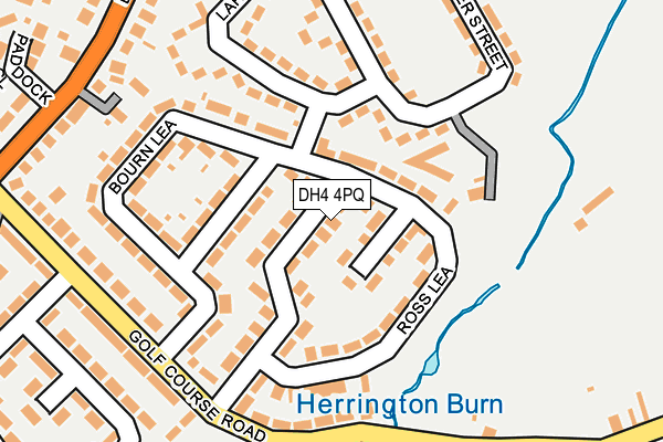 DH4 4PQ map - OS OpenMap – Local (Ordnance Survey)
