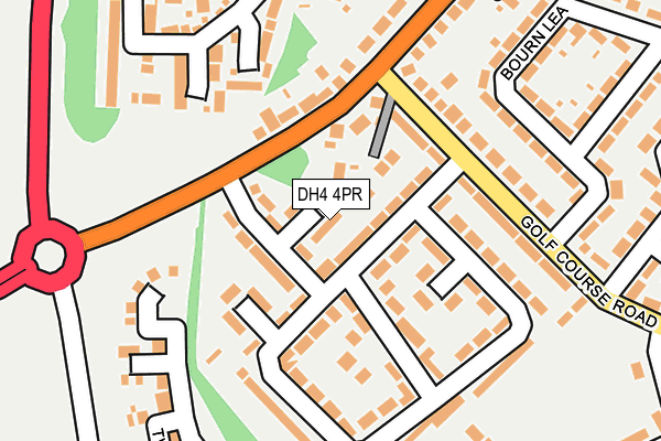 DH4 4PR map - OS OpenMap – Local (Ordnance Survey)