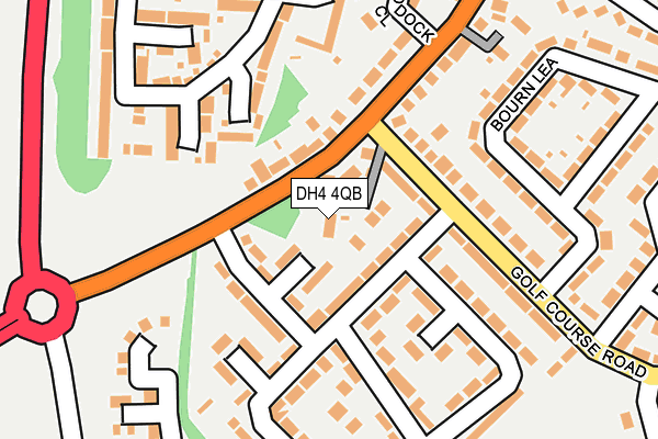 DH4 4QB map - OS OpenMap – Local (Ordnance Survey)