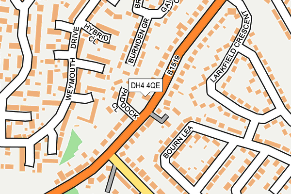 DH4 4QE map - OS OpenMap – Local (Ordnance Survey)