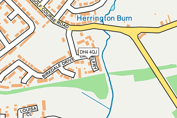 DH4 4QJ map - OS OpenMap – Local (Ordnance Survey)