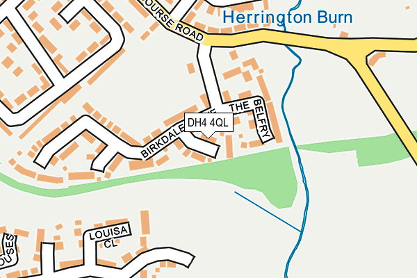 DH4 4QL map - OS OpenMap – Local (Ordnance Survey)