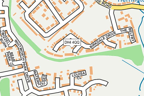 DH4 4QQ map - OS OpenMap – Local (Ordnance Survey)