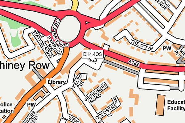 DH4 4QS map - OS OpenMap – Local (Ordnance Survey)