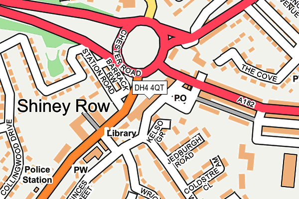 DH4 4QT map - OS OpenMap – Local (Ordnance Survey)